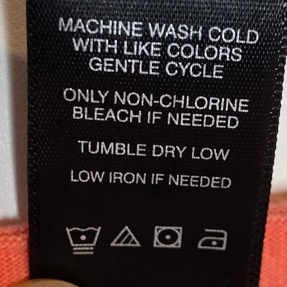 Ali Miles Womens Size Small Coral Tunic Top Textured Pockets Cotton 3/4 Sleeve - Picture 9 of 9